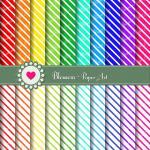 Diagonal Stripes - Printab..