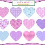 Hearts Clipart - Pink Purp..