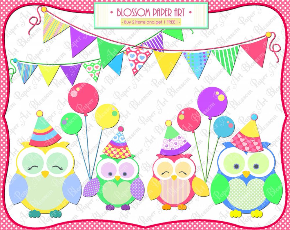 owl birthday clip art - photo #22